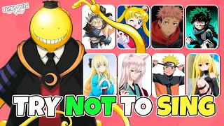 TRY NOT TO SING (ANIME EDITION)  | ANIME GAME