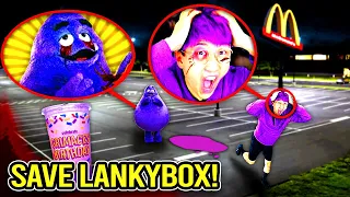 I FOUND LANKYBOX AND GRIMACE IN REAL LIFE!! (GRIMACE SHAKES AT 3AM)