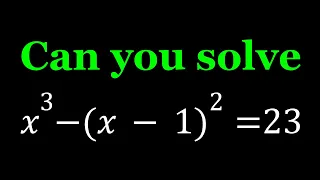 A Cool Polynomial Equation | Math Olympiads