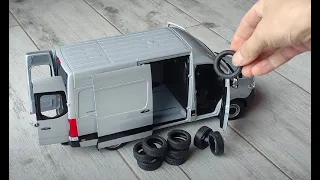 MERCEDES BENZ SPRINTER 2018 NOREV 1:18 SCALE DIECAST MODEL UNBOXING