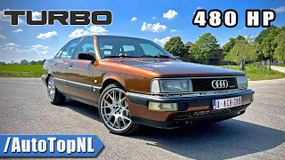 1990 AUDI 200 *BIG TURBO* REVIEW on AUTOBAHN by AutoTopNL