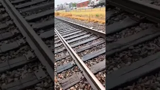 Putting a penny on #train tracks! #viral #subscribe #shorts #trains #trains #bnsf #santafe