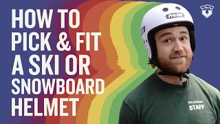 How to pick & fit a ski or snowboard helmet