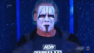 The Icon STING debuts in  AEW Dynamite #WinterIsComing