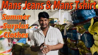 Mans Jeans & Mans Tshirt | Panipat Export surplus warehouse | 93061-14647