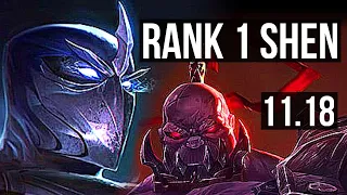 SHEN vs SION (TOP) (DEFEAT) | Rank 1 Shen, 900K mastery, 300+ games | EUW Challenger | v11.18