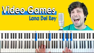 How To Play “Video Games” by Lana Del Rey [Piano Tutorial/Chords for Singing]