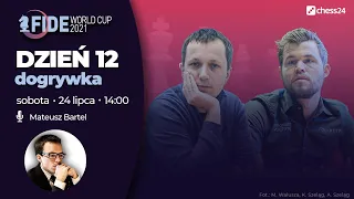 Puchar Świata w Szachach | Dogrywka: Carlsen - Wojtaszek ! | kamery z sali gry | dzień 12