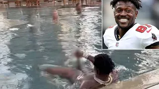 Antonio Brown exposed himself at a public pool in Dubai leaving guest stunned