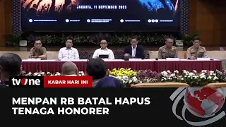 Menpan RB Batalkan Rencana Penghapusan Tenaga Honorer | Kabar Hari Ini tvOne