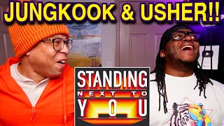 Jung Kook & Usher!! Standing Next to You Remix (REACTION!!)