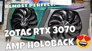 Zotac Geforce RTX 3070 AMP Holoback Beautifully RGB GPU Overview