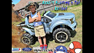 Ford F150 Raptor Power Wheels Ride-on And Review By Kenzi's Playtime And Toy Reviews