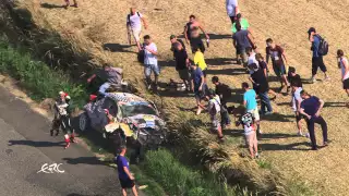 Impressive footage of a huge crash of Consani in ERC Rally at Zlin