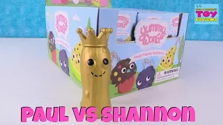 Paul vs Shannon Yummy World Fresh Friends Keychains Challenge Toy Review | PSToyReviews