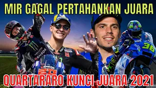 QUARTARARO JUARA MOTO GP 2021❗JOAN MIR GAGAL PERTAHANKAN JUARA ❗