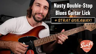 Nasty Double Stop Blues Lick + Stratocaster Giveaway!