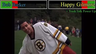 Bob Barker vs Happy Gilmore with healthbars. @BB_HEALTHBARS