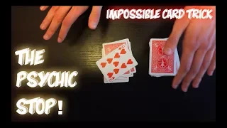 The Psychic Stop! Advanced Card Trick Performance And Tutorial!