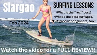 Siargao Surfing Lessons - everything you need to know