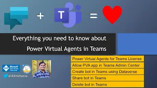 Everything you need to know about Power Virtual Agent in Teams