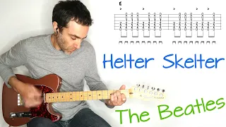 Helter Skelter - The Beatles - guitar lesson / tutorial / cover with tablature