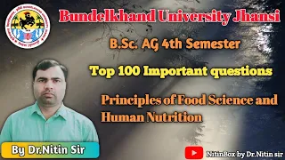 Sample Paper of Principles of Food Science and Human Nutrition