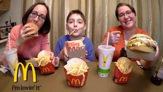 Trying McDonald's Big Mac For The First Time | Gay Family Mukbang (먹방) - Eating Show