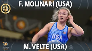 GOLD WW - 65 kg: M. VELTE (USA) v. F. MOLINARI (USA)