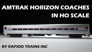 Rapido Amtrak Horizon coaches in HO scale