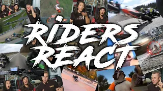 Riders React 2: Inches from Death! Motorcycle Crashes, Accidents and Near Misses!