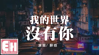 蘇晗 - 我的世界沒有你『有些人再怎麼去珍惜，也是猝不及防的結局。』【動態歌詞Lyrics】