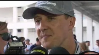 Michael Schumacher interview after the race - Turkey 2010