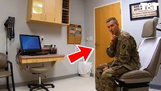 Soldier Travels 40 Hours To Act As A “Patient” To Surprise His Doctor Wife