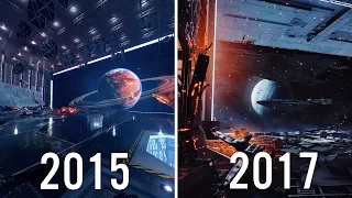 Death Star 1 in Battlefront (2015) vs Death Star 2 Battlefront II (2017) Graphics Comparison