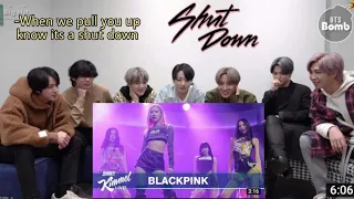 BTS Reaction to Jimmy Kimmel show 'Black pink performance '