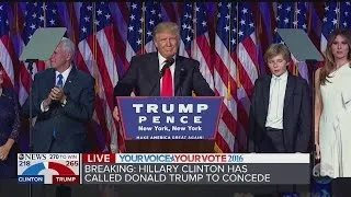 Mike Pence introduces Donald Trump as President-Elect of the United States