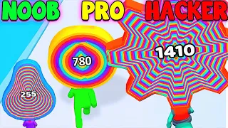 OMG! DEFEATED ALL THE BOSSES IN LAYER MAN 3D 🍭 NOOB vs PRO vs HACKER [All Level]