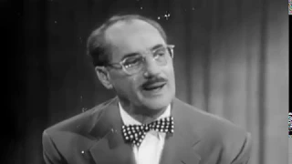 You Bet Your Life | Season 5 | Episode 8 | Chair (1954) | Groucho Marx | George Fenneman