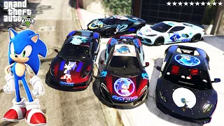 GTA 5 - Stealing MODIFIED SONIC SUPER VEHICLES With FRANKLIN! | (Real Life Cars #03)