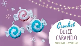 Adorno de Navidad a Crochet | Dulce Caramelo paso a paso