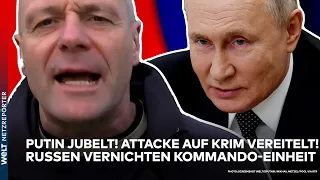 UKRAINE-KRIEG: Putin jubelt! "Mit Kommandoeinheiten angegriffen!" Russen vereiteln Attacke auf Krim