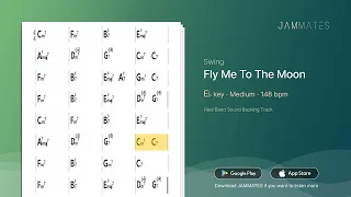 [JAZZ STANDARD] Fly Me To The Moon (E♭, 148bpm, Swing) I Jazz Backing Track