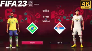 FIFA 23 - Brasil vs Serbia | World Cup Qatar 2022 | PS5 Gameplay [4K HDR]
