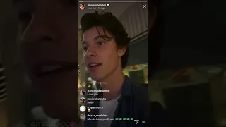 Shawn Mendes live on Instagram with John Mayer