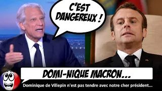 "C'est une ESCALADE MORTELLE", déclare Dominique de Villepin, après les propos de Macron.