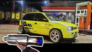 Pure sounding exhaust in maruthi suzuki zen modified