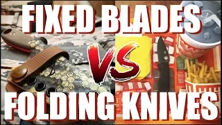 EDC Fixed Blade Knives Vs EDC Folding Knives