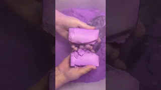 Bright Purple Dyed Blocks - Pt 2 💜💜 #gymchalk #stressrelief #relax #asmr