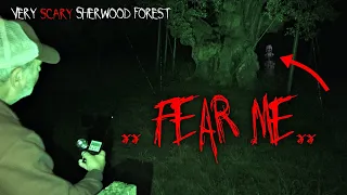SCARIEST Haunted Forest "Sherwood Forest" in the DARK (Very Scary) Unexplained Paranormal Activity